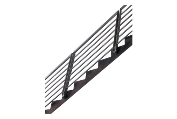 horizontal stair railing
