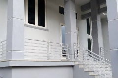 Silver Residential Balcony Railing